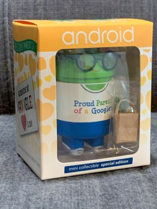 Android Mini Collectible Figure - Rare Google Edition Ge - " Proud Parent "