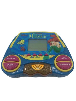 Vtg 1997 Tiger Disney The Little Mermaid Handheld Lcd Video Game Ariel Sebastian