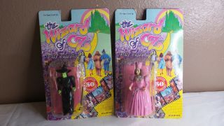 2x The Wizard Of Oz Witch,  Fairy 50th Anniversary Poseable Figures 1988 Nib