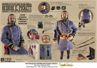 Mohrtoys 1/6 Scale 12 " American Civil War Confederate General George Pickett