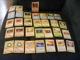 31 Vintage 1999 1st First Edition Pokemon Cards Lp Nm Lightly Played Near