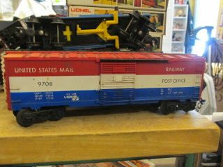 Lionel 9708 – Us Mail Railway Post Office Box Car
