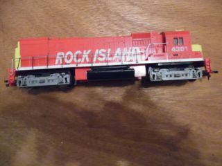 Tyco 235 - 10 Ho Rock Island 4301 Diesel Locomotive Not Running Display