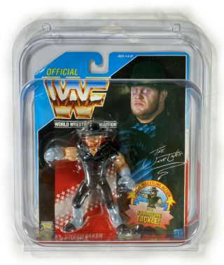 1992 Wwf Hasbro Official The Undertaker Wrestling Figure Wwe Us Blue Card Toy