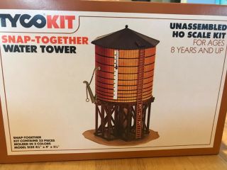 Tyco Kit Snap - Together Water Tower Train Ho Scale Kit 1979