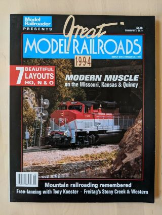 Great Model Railroads Back Issues - 1992,  1994,  1995,  2002,  2010,  2011,  2014