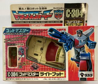 Transformers Takara G1 C - 304 Getaway Lightfoot Powermaster Mib Complete