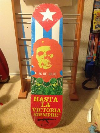 In Shrink Artist Signed Frank Kozik Dead Che Guevara Skateboard Deck