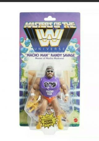 Masters Of The Wwe Universe Macho Man Randy Savage Series 2 Figure Mattel Dmged