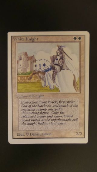 Unlimited White Knight Mtg Magic (ex,  /lp)