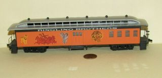 Ho Scale Ringling Bros Circus Combination Baggage Car For Model Train Layouts