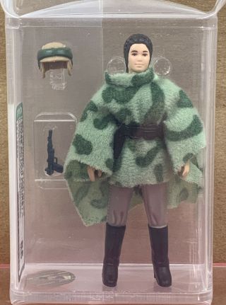 ❗️kenner 1977 84 Star Wars Princess Leia Poncho Afa 85nm,  Case Style No Coo