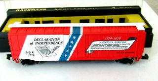 1776 - 1976 Bachmann N Scale Bi - Centennial Box Car Declaration Of Independence
