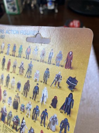 Star Wars Vintage Lando Calrissian Skiff Guard Disguse Card Back Only 3