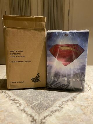Hot Toys Mms200 Man Of Steel Superman 1/6 Scale Action Figure Henry Cavill