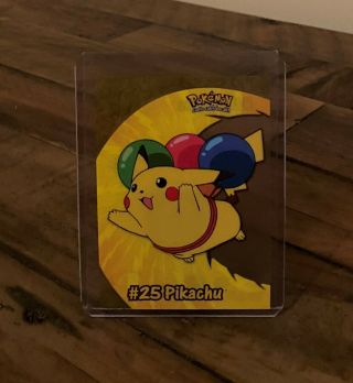 2000 Pokemon Tv Animation Topps Clear See Through Card Pc1 Pikachu 25
