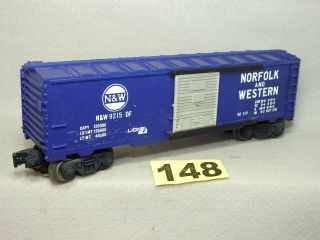 Lionel O Gauge 9215 Norfolk And Western Boxcar Ready To Run