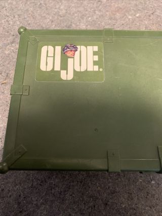 1997 Hasbro GI Joe Green Foot locker Storage Box Locker 3