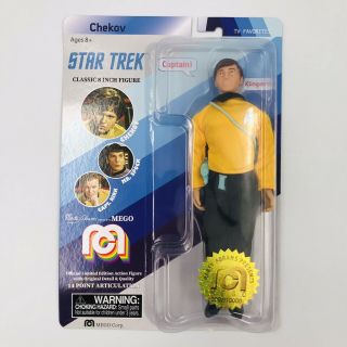 Star Trek Chekov 8 " Mego Limited Edition Figure 3092 Of 10000