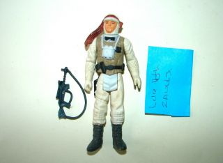 Star Wars Vintage Kenner Luke Skywalker Hoth Esb 1980 Hk W Orig Gun 121