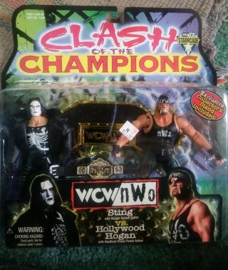 Clash Of The Champions - Sting Vs.  Hollywood Hogan - Wcw - Nwo Toy Biz 1999 - Toy Biz