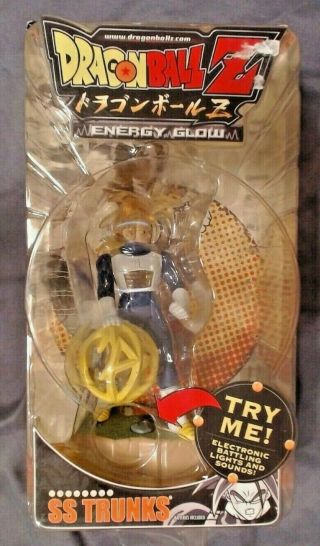 2006 Dragon Ball Z Energy Glow Ss Trunk Action Figure,  Jakks Mib