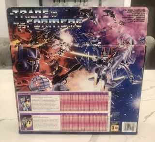 1984 G1 Transformers TM PreRub Soundwave & Buzzsaw Box Only - AFA 80 Quality 3