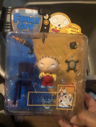 Family Guy Stewie Griffin Series 1 Action Figure Scale Mezco Toy