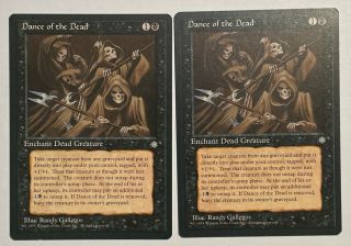 2x Dance Of The Dead 1 - Ex 1 - Lp  Ice Age Mtg Magic The Gathering