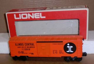 Lionel O - 27 Trains.  " Illinois Central Boxcar 9200 " W/ Box