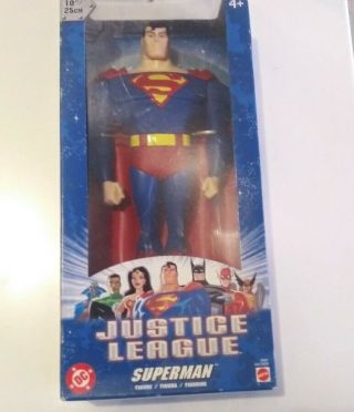 Justice League Superman Action Figure 10 " Inches 2003 Mattel