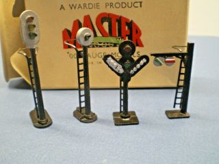 Wardie Product Master Oo Gauge Models " Set Of 4 Types Signals " No 92 Nos Boxed