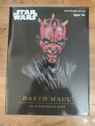 Star Wars Diamond Select Legends 3d: Darth Maul 1/2 Scale Bust Limited Release