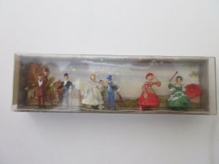 Vintage Merten 2162 - Green Early 19th Century People,  Ho Scale Miniatures,  Nib