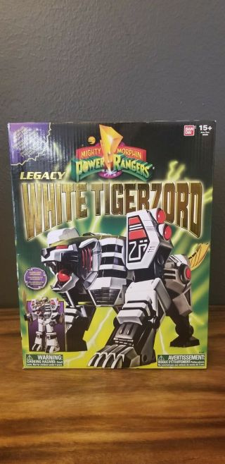 Bandai Legacy Mighty Morphin Power Rangers White Tigerzord -