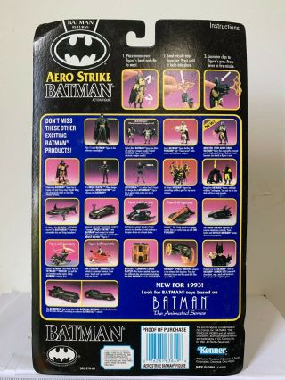 Kenner 1992 Batman Returns Aero Strike Batman Action Figure
