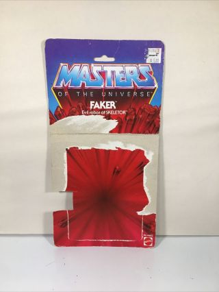 8 Back 1982 Motu Faker Tawian Masters Of The Universe He - Man Figure Cardback