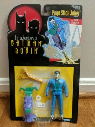 The Adventures Of Batman And Robin Pogo Stick Joker With Launcher Kenner 1995