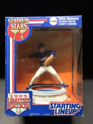 1995 Stadium Stars Starting Lineup Greg Maddux Atlanta Braves Mlb Baseball
