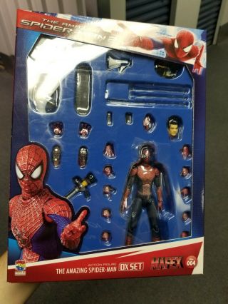 Marvel Medicom The Spider - Man Deluxe Dx Figure Set Mafex