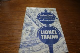 1951 “lionel Trains Instructions For Assembling And Operating” Booklet