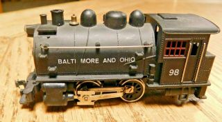 Vintage Life Like 0 - 4 - 0 B&o No.  98 Steam Locomotive Saddle Tank Switcher.