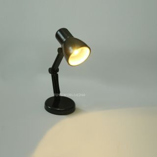 1:6 Scale Black Desk Lamp Model Mini Toy Fits 12 " In Action Figures Doll