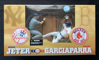 Mcfarlane Derek Jeter & Nomar Garciapara 2 Pack Ny Yankees Vs Boston Red Sox