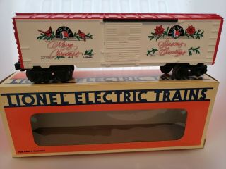 Lionel Electric Trains 6 - 19908 1989 Christmas Boxcar.