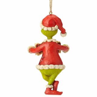 Grinch by Jim Shore Naughty Grinch with Sign Ornament 71232 2
