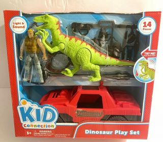 Kid Connection Dinosaur Jeep Soldier Play Set With Light & Sound 2019