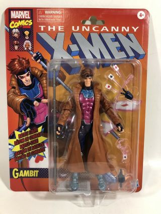 Marvel Legends Retro Vintage Classic Uncanny X - Men Gambit 6 " Figure In Hand