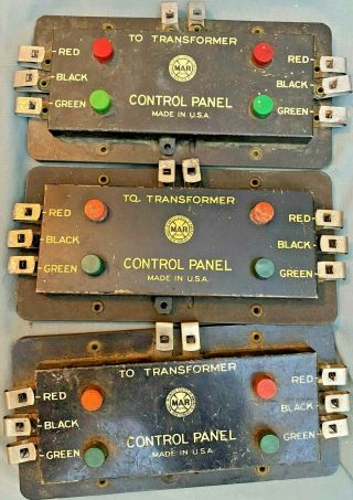 Marx 511 Electric Remote Switch Control Panel 4 Button Vintage O/o27 Scale/gauge
