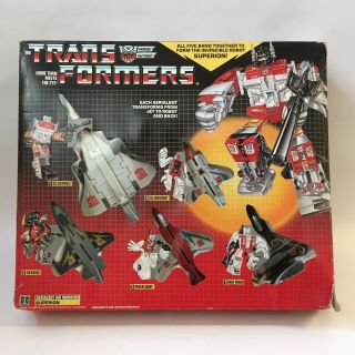 Vintage 1986 Hasbro Transformers G1 Robot Combiner Aerialbot Superion Boxed